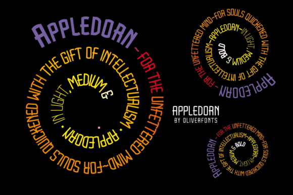 Appledorn: A Bold Sans Serif Font