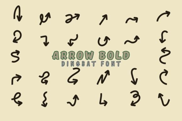 Arrow Bold: A Bold Dingbat Font for Web Design
