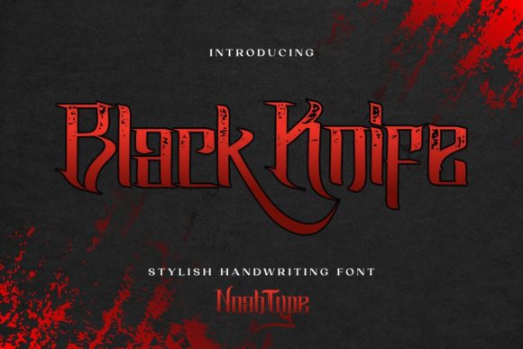 Black Knife: A Bold Font for Impactful Campaigns