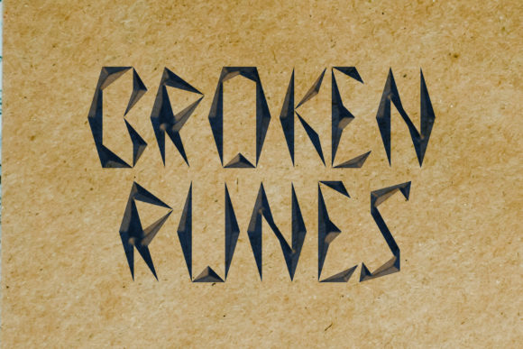 Broken Runes: Bold Typography for Impact