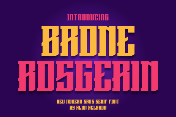Brone Rosgerin: A Bold Display Font
