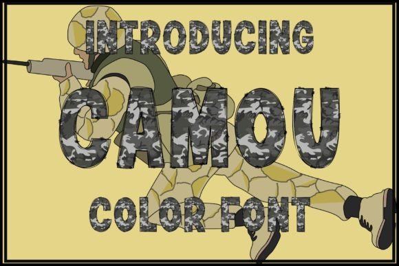 Camou: A Bold Military Font