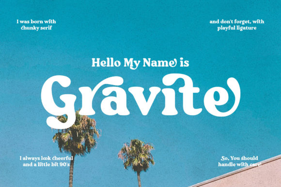 Gravite: A Bold Serif Font for Creative Brands