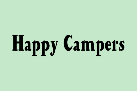 Happy Campers Font for Creative Projects