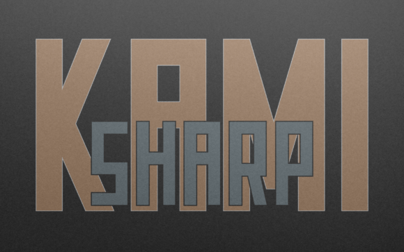 Kamisharp: A Friendly Display Font