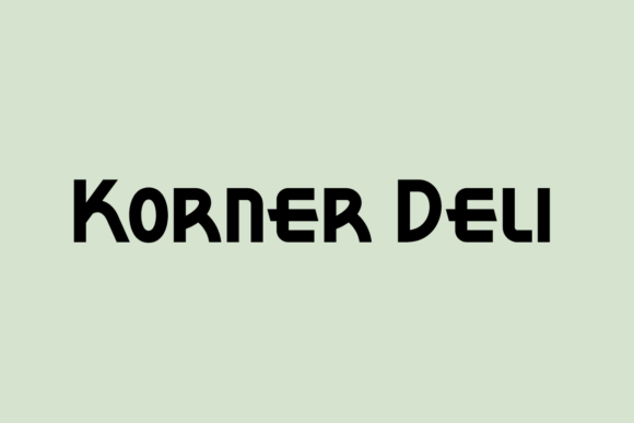 Korner Deli Font for Business