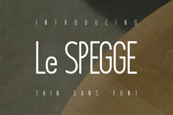 Le Spegge: A Bold Font for Business