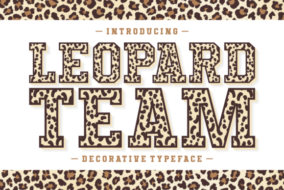 Leopard Team Font for Business Branding