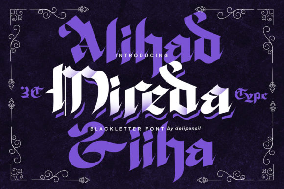 Mireda: Bold Blackletter Font