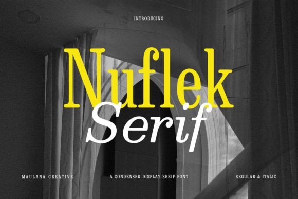 Nuflek: A Bold Serif Font for Editorial Design