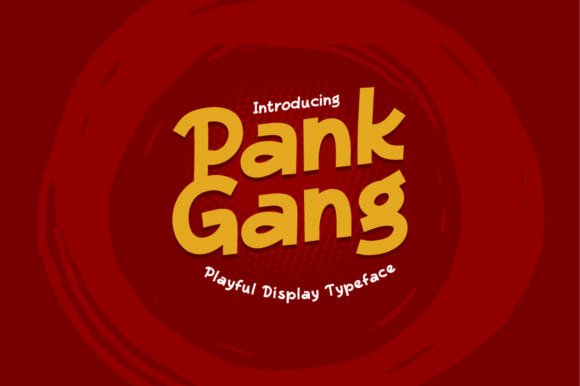 Pankgang: A Cheerful Handwritten Font