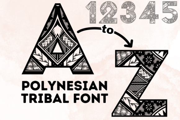 Polynesian Tribal Font for Web Design