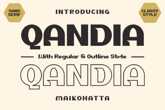 Qandia: A Bold Display Font for Creative Projects
