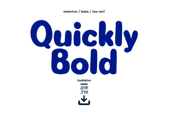 Quickly Bold: A Playful Font for Creative Design