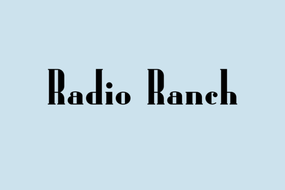 Radio Ranch Font for Creative Projects