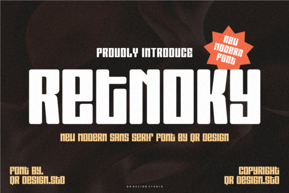 Retnoky: Bold Display Font for Digital Marketing
