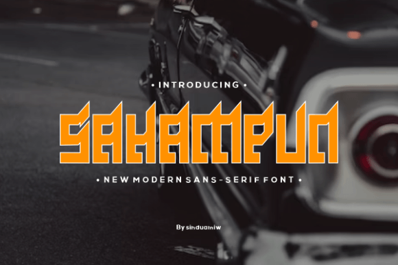 Sahampun: A Bold Sans Serif Font