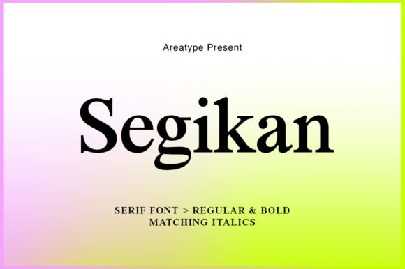 Segikan: A Serif Font for Elegant Web Design
