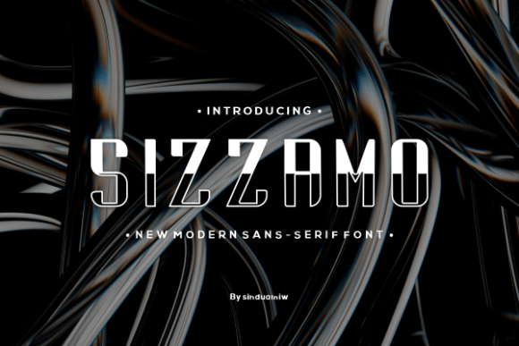 Sizzamo: A Bold Font for Web Design