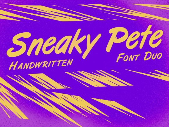Sneaky Pete: A Handwritten Font for Creative Campaigns