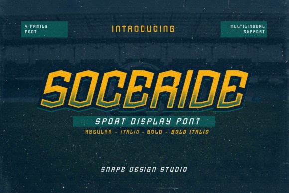 Soceride: A Bold Font for Business