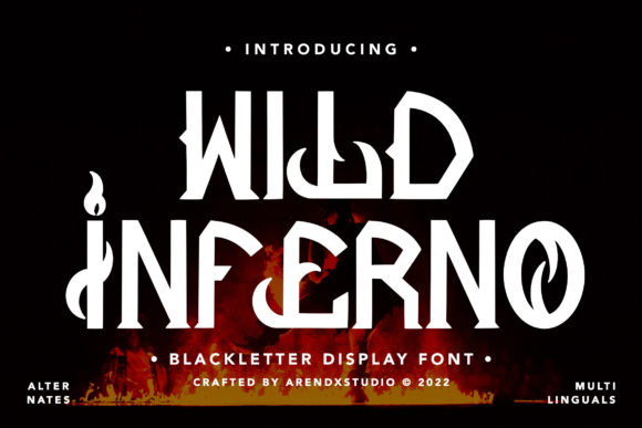 Wild Inferno Font for Creative Projects