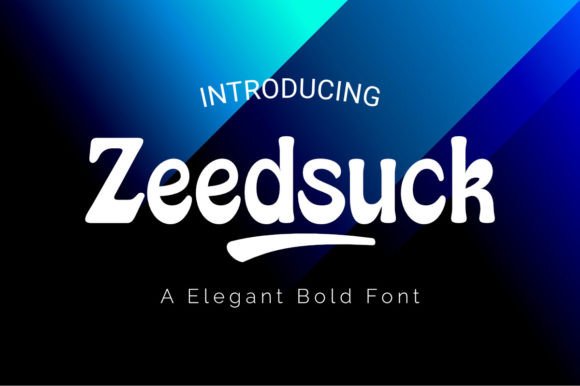 Zeedsuck: Bold Display Font for Craft Creators